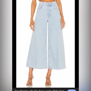 We The Free Sky Blue Wide Leg Jeans